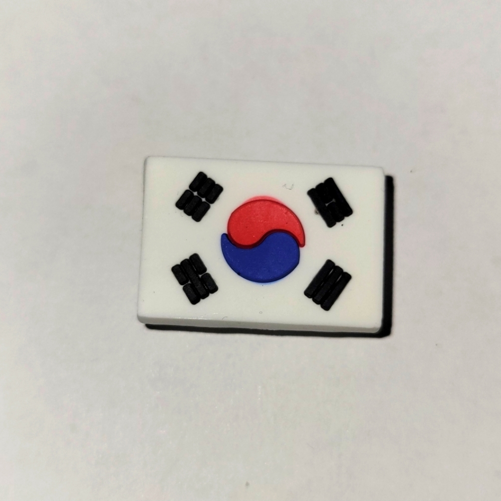 South Korea Flag Jibbitz Shoe Charm